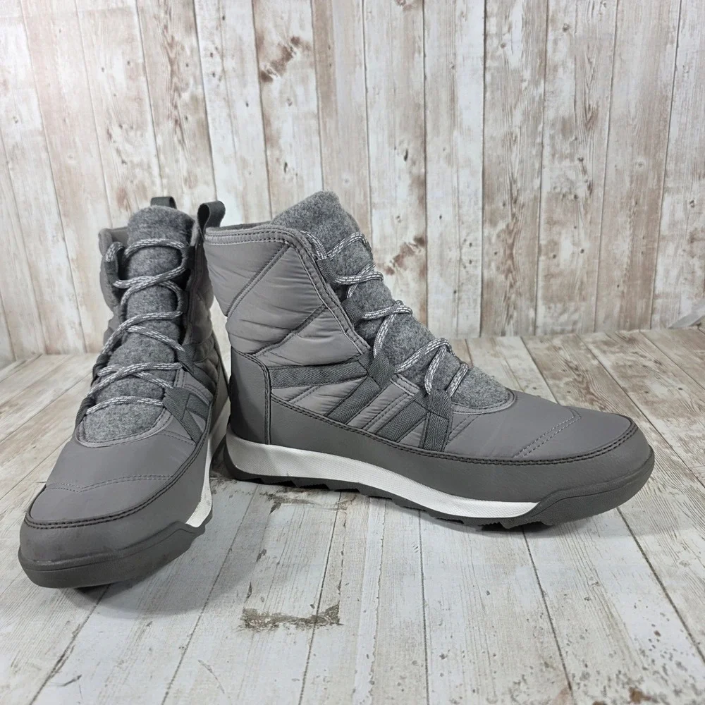 Sorel‎ Whitney II Short Lace Waterproof Winter Boots Grey NL5162-061 Womens 9.5